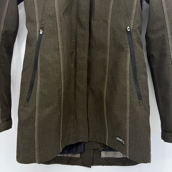 KERRITS Womens Riding Barn Jacket Size XS Hood Vent Full Zip Brown Equestrian - Picture 4 of 13